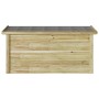 Caja de Almacenamiento 44x119x57 cm Madera Tratada de Pino von , Aufbewahrungsboxen für den Außenbereich - Ref: Foro24-420130...