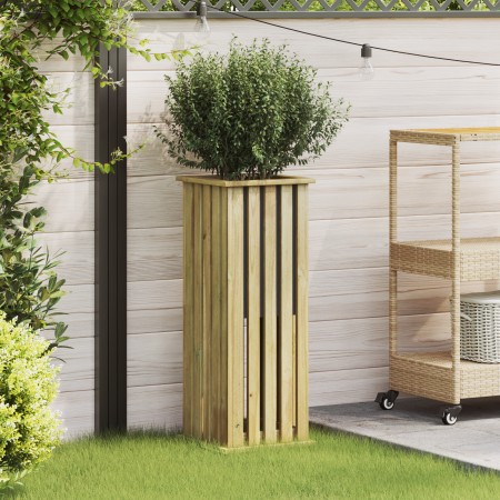 Jardinera con Forro 33x33x85 cm Madera de Pino Impregnada | Foro24.es | Tu tienda online para hogar, jardín y más Foro24.es