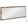 Espejo de baño LED Roble ahumado 90x8,5x37 cm Madera elaborada | Foro24.es | Tu tienda online para hogar, jardín y más Foro24.es