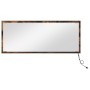 Espejo de baño LED Roble ahumado 90x8,5x37 cm Madera elaborada | Foro24.es | Tu tienda online para hogar, jardín y más Foro24.es