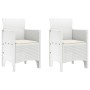 Sillas de Jardín con Cojines 2 pcs Poliratán Blanco | Foro24.es | Tu tienda online para hogar, jardín y más Foro24.es