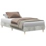 Estructura de cama madera de ingeniería gris hormigón 90x200 cm | Foro24.es | Tu tienda online para hogar, jardín y más Foro24.es