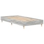 Estructura de cama madera de ingeniería gris Sonoma 90x200 cm