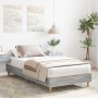 Estructura de cama madera de ingeniería gris Sonoma 90x200 cm