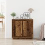 Aparador de madera de ingeniería envejecida 80x34x75 cm von , Sideboards - Ref: Foro24-862131, Preis: 90,10 €, Rabatt: %