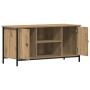 Mueble TV madera ingeniería y acero roble artisan 100x40x50 cm de , Muebles TV - Ref: Foro24-862140, Precio: 80,01 €, Descuen...