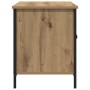 Mueble TV madera ingeniería y acero roble artisan 100x40x50 cm de , Muebles TV - Ref: Foro24-862140, Precio: 80,01 €, Descuen...