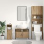 Mueble lavabo baño madera ingeniería roble artisan 80x30x60 cm von , Badezimmerwaschtische - Ref: Foro24-862236, Preis: 67,25...