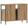 Mueble lavabo baño madera ingeniería roble artisan 80x30x60 cm von , Badezimmerwaschtische - Ref: Foro24-862236, Preis: 67,25...