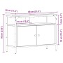 Mueble lavabo baño madera ingeniería roble artisan 80x30x60 cm von , Badezimmerwaschtische - Ref: Foro24-862236, Preis: 67,25...