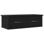 Estante con cajón de pared madera roble negro 60x26x18,5 cm von , Regale und Regale - Ref: Foro24-862435, Preis: 65,18 €, Rab...