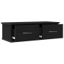 Estante con cajón de pared madera roble negro 60x26x18,5 cm von , Regale und Regale - Ref: Foro24-862435, Preis: 65,18 €, Rab...