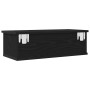Estante con cajón de pared madera roble negro 60x26x18,5 cm von , Regale und Regale - Ref: Foro24-862435, Preis: 65,18 €, Rab...