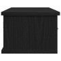 Estante con cajón de pared madera roble negro 60x26x18,5 cm von , Regale und Regale - Ref: Foro24-862435, Preis: 65,18 €, Rab...
