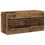 Mueble de lavabo de madera envejecida 100x38,5x48 cm de madera diseñada by , Bathroom furniture - Ref: Foro24-862536, Price: ...