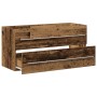 Mueble de lavabo de madera envejecida 100x38,5x48 cm de madera diseñada by , Bathroom furniture - Ref: Foro24-862536, Price: ...