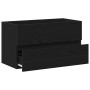 Gabinete de Lavabo Roble Negro 80x38.5x45 cm Madera Elaborada von , Badezimmermöbel - Ref: Foro24-862543, Preis: 63,74 €, Rab...