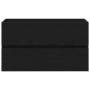 Gabinete de Lavabo Roble Negro 80x38.5x45 cm Madera Elaborada von , Badezimmermöbel - Ref: Foro24-862543, Preis: 63,74 €, Rab...