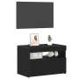Muebles de TV con luces LED 2 pcs Negro Roble 60x35x40 cm Madera Elaborada | Foro24.es | Tu tienda online para hogar, jardín y más Foro24.es