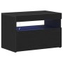Muebles de TV con luces LED 2 pcs Negro Roble 60x35x40 cm Madera Elaborada | Foro24.es | Tu tienda online para hogar, jardín y más Foro24.es