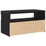 Muebles para TV con luces LED 2 pcs Roble Negro 75x35x40 cm Madera elaborada von , TV-Möbel - Ref: Foro24-862558, Preis: 88,4...
