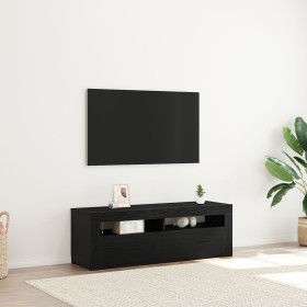 Mueble de TV luz LED madera ingeniería roble