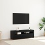Mueble de TV luz LED madera ingeniería roble negro 120x35x40 cm | Foro24.es | Tu tienda online para hogar, jardín y más Foro24.es