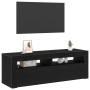 Mueble de TV luz LED madera ingeniería roble negro 120x35x40 cm | Foro24.es | Tu tienda online para hogar, jardín y más Foro24.es