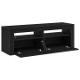 Mueble de TV luz LED madera ingeniería roble negro 120x35x40 cm | Foro24.es | Tu tienda online para hogar, jardín y más Foro24.es