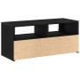 Mueble de TV luz LED madera ingeniería roble negro 90x35x40 cm | Foro24.es | Tu tienda online para hogar, jardín y más Foro24.es