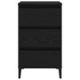 Mesita de noche con patas de metal roble negro 40x35x69 cm von , Nachttische - Ref: Foro24-862580, Preis: 84,29 €, Rabatt: %