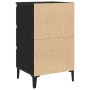 Mesita de noche con patas de metal roble negro 40x35x69 cm von , Nachttische - Ref: Foro24-862580, Preis: 84,29 €, Rabatt: %
