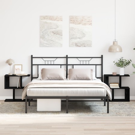 Mesitas de noche 2 uds madera roble negro 50x30x51,5 cm | Foro24.es | Tu tienda online para hogar, jardín y más Foro24.es