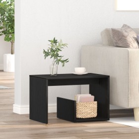 Mesa Auxiliar Negro Roble 59x36x38 cm Madera elaborada de , Mesas auxiliares - Ref: Foro24-862622, Precio: 40,34 €, Descuento: %