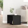 Mesa Auxiliar Negro Roble 59x36x38 cm Madera elaborada de , Mesas auxiliares - Ref: Foro24-862622, Precio: 40,34 €, Descuento: %