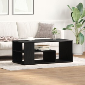 Mesa de café negra de roble 100x50x40 cm de madera elaborada de , Mesas de centro - Ref: Foro24-862629, Precio: 72,65 €, Desc...