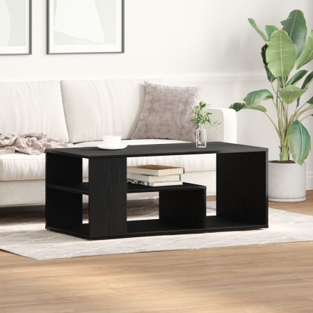Mesa de café negra de roble 100x50x40 cm de madera elaborada de , Mesas de centro - Ref: Foro24-862629, Precio: 76,90 €