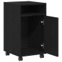 Armario lateral  con ruedas de roble negro, 33x38x60 cm, de madera | Foro24.es | Tu tienda online para hogar, jardín y más Foro24.es