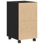 Armario lateral  con ruedas de roble negro, 33x38x60 cm, de madera | Foro24.es | Tu tienda online para hogar, jardín y más Foro24.es