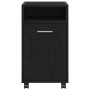 Armario lateral  con ruedas de roble negro, 33x38x60 cm, de madera | Foro24.es | Tu tienda online para hogar, jardín y más Foro24.es