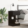 Mesita de noche madera de ingeniería roble negro 40x35x65 cm | Foro24.es | Tu tienda online para hogar, jardín y más Foro24.es