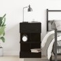 Mesita de noche madera de ingeniería roble negro 40x35x65 cm | Foro24.es | Tu tienda online para hogar, jardín y más Foro24.es