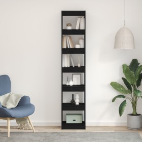 Estantería para libros en negro de roble
