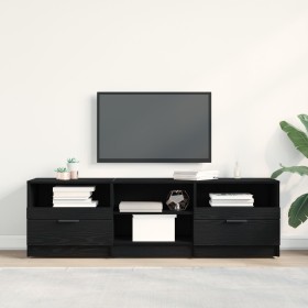 Mueble de TV madera de ingeniería roble negro