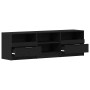 Mueble de TV madera de ingeniería roble negro 150x33,5x45 cm | Foro24.es | Tu tienda online para hogar, jardín y más Foro24.es