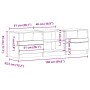 Mueble de TV madera de ingeniería roble negro 150x33,5x45 cm | Foro24.es | Tu tienda online para hogar, jardín y más Foro24.es