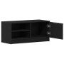 Mueble de TV madera de ingeniería roble negro 80x35x36,5 cm von , TV-Möbel - Ref: Foro24-862745, Preis: 61,75 €, Rabatt: %