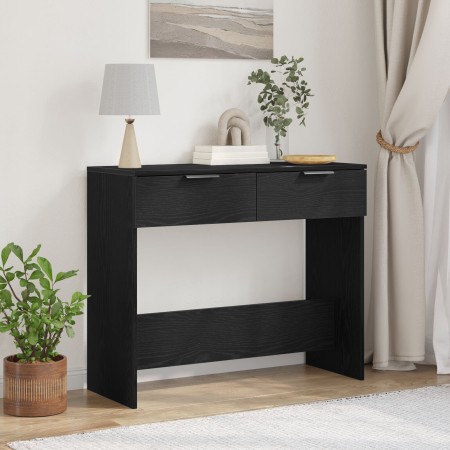 Mesa de consola  Negro Roble 90x36x75 cm Madera de ingeniería | Foro24.es | Tu tienda online para hogar, jardín y más Foro24.es