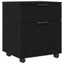 Mueble archivador con ruedas roble negro 45x38x54 cm von , Schränke und Lagerung - Ref: Foro24-862771, Preis: 59,44 €, Rabatt: %