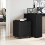 Mueble archivador con ruedas roble negro 45x38x54 cm von , Schränke und Lagerung - Ref: Foro24-862771, Preis: 59,44 €, Rabatt: %